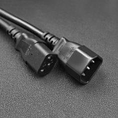 Podaljševalni kabel Qoltec IEC C13/C14 | 3x1,00 mm² | 5 m