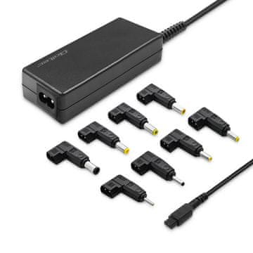 Qoltec Qoltec Univerzalni 45W napajalnik za prenosnik | Samodejni | Večvtič | 8 vtičnic | + napajalni kabel