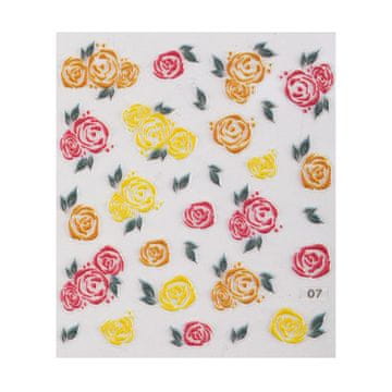 shumee 5D nalepke za nakit, samolepilne konveksne akrilne rože št. 07