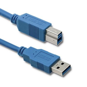 Qoltec USB 3.0 kabel za tiskalnik A moški | B moški | 1 m