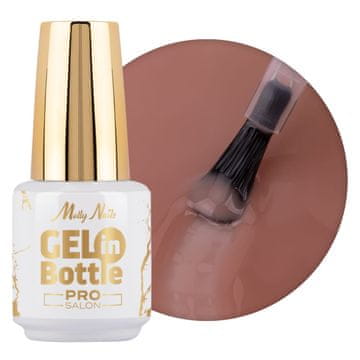 shumee Molly Nails Pro Salon gel za porjavitev v steklenički, gel za oblikovanje s čopičem 15 g
