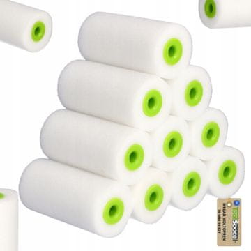 shumee GOBASTI VALJČEK ZA BARVANJE 70 mm PENA ZA OLJNE BARVE, POHIŠTVO, PLOŠČICE 10 kosov