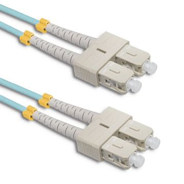 Qoltec SC/UPC optični patchcord - SC/UPC | Večmodni | 50/125 | OM4 | Duplex | 5 m