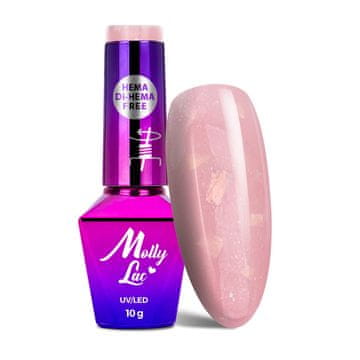 MollyLac MollyLac bleščeč hibridni lak za nohte French Wedding party HEMADiHEMA Free 10 g št. 701
