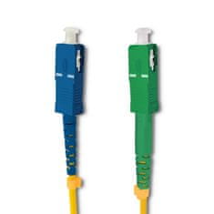 Qoltec optični patchcord SC/APC - SC/UPC | enomodni | 9/125 | G652D | simpleks | 1 m