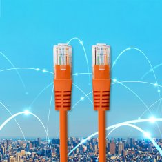 Qoltec križni patchcord kabel | CAT5E | UTP | 1,8 m
