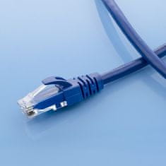Qoltec UTP patchcord kabel | CAT6 | 2 x RJ-45 | 1 m | Visoka hitrost | Zlat