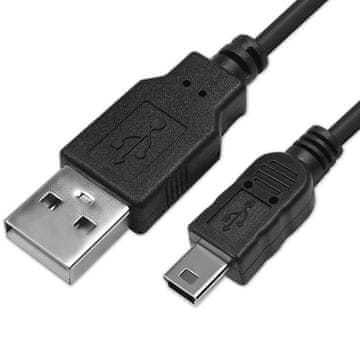 Qoltec kabel USB A moški | Mini USB B moški | 1,8 m
