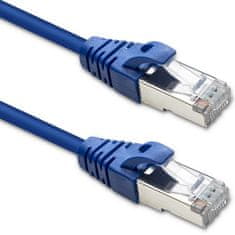 Qoltec Kabelski patchcord FTP | CAT6 | 2 x RJ-45 | 1 m | Visoka hitrost | Zlat | Zaščiten