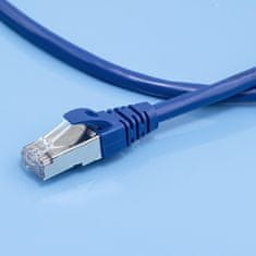 Qoltec Kabelski patchcord FTP | CAT6 | 2 x RJ-45 | 1 m | Visoka hitrost | Zlat | Zaščiten