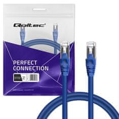 Qoltec Kabelski patchcord FTP | CAT6 | 2 x RJ-45 | 1 m | Visoka hitrost | Zlat | Zaščiten