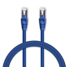 Qoltec Kabelski patchcord FTP | CAT6 | 2 x RJ-45 | 1 m | Visoka hitrost | Zlat | Zaščiten