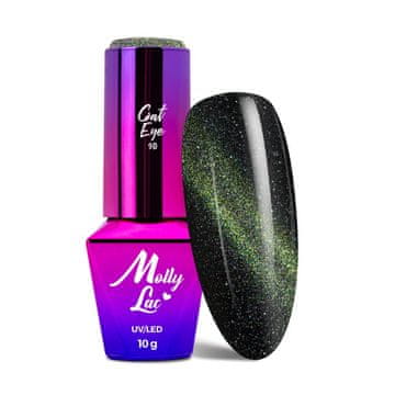 MollyLac Magnetni hibridni lak za nohte z učinkom mačjega očesa Cat Eye Flashing Magic MollyLac 10g št. 152
