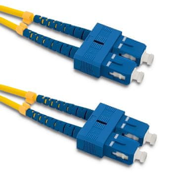 Qoltec SC/UPC optični patchcord - SC/UPC | enomodni | 9/125 | G652D | dupleks | 3 m