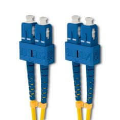 Qoltec SC/UPC optični patchcord - SC/UPC | enomodni | 9/125 | G652D | dupleks | 2 m