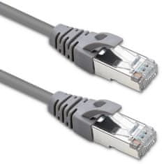 Qoltec Kabelski patchcord FTP | CAT5e | 2 x RJ-45 | 1 m | Visoka hitrost | Zlat | Zaščiten