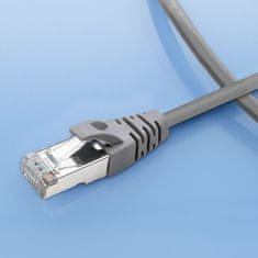 Qoltec Kabelski patchcord FTP | CAT5e | 2 x RJ-45 | 1 m | Visoka hitrost | Zlat | Zaščiten