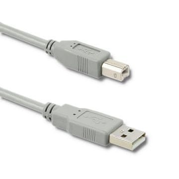 Qoltec USB 2.0 kabel A moški | B moški | 1 m