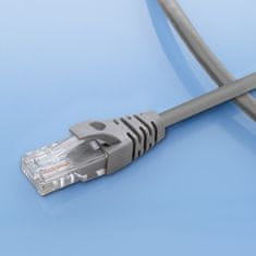Qoltec UTP patchcord kabel | CAT5e | 2 x RJ-45 | 1 m | Visoka hitrost | Zlat