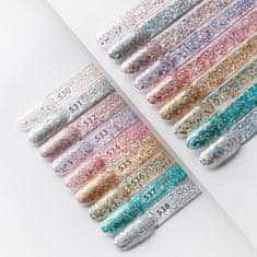 shumee Hibridni lak Molly Nails Crushed Diamonds Highlights HEMADiHEMA Free 8g št. 530