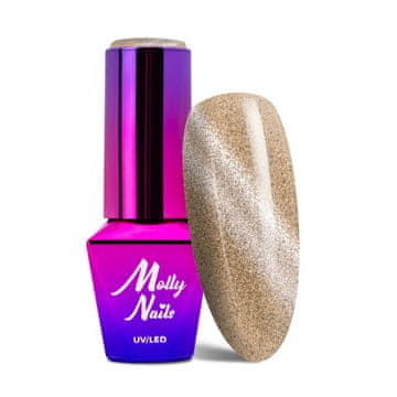 shumee Molly Nails lak za nohte Cat Eye Womanity Ginger Hybrid 8 g št. 444