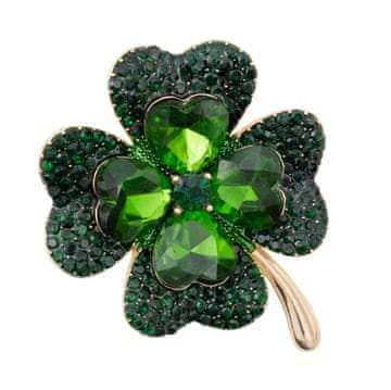 shumee Broška PINETS Lucky Clover s cirkoni