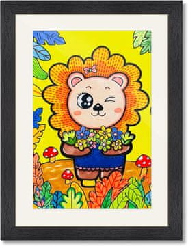 shumee Umetniški okvirji za slike za otroške risbe, odprtina A4, črna