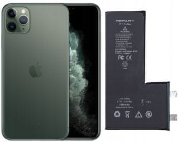 shumee Baterija REPART Baterija za Apple iPhone 11 Pro Max A2161 - 3969 mAh 3,79V