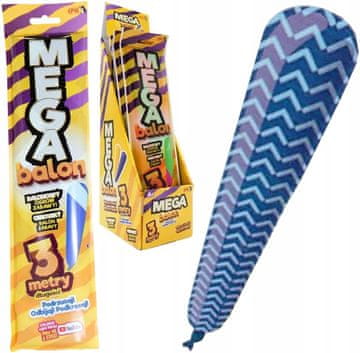 shumee Epee Mega Balloon Blue Zigzags