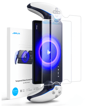 shumee JSAUX GP0121 2x 9H kaljeno zaščitno steklo za zaslon za Sony Playstation Portal, sijajno