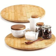 shumee Bambusov vrtljivi pladenj za narezke in sir, pico, 35 cm