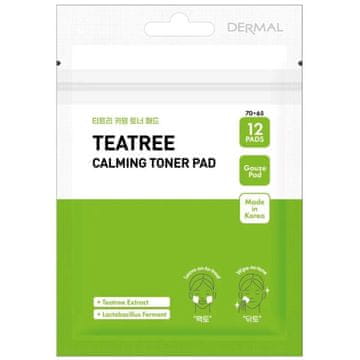 shumee PRESENT SKIN Pad Teatree pomirjujoči tonik za obraz, blazinice 12 kosov