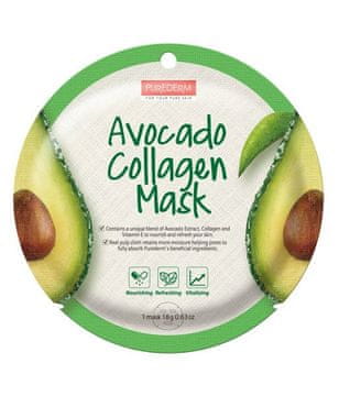 shumee PUREDERM kolagena maska avokado maska za obraz 18 g