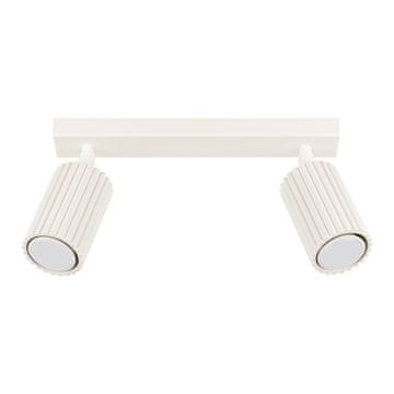 shumee Moderna bež stropna svetilka, 30 cm trak, premični rebrasti reflektorji za spalnico, predsobo, 2xGU10 10W KARBON Sollux Lighting