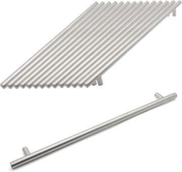 shumee Ročaj za pohištvo za omarice s predalniki, kromiran, 385 mm, 10 kosov.