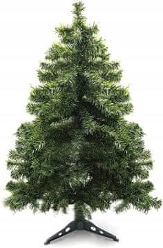 shumee Umetno božično drevo, gosto, okrašeno z LED lučkami in okraski, 60 cm