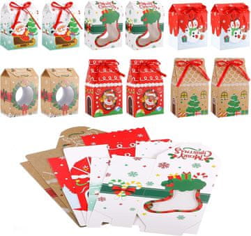 shumee Škatle za pakiranje božičnih daril 18 kosov