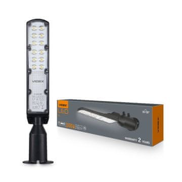 VIDEX Aluminijasta LED glava svetilke 30W nevtralna svetloba 5000K 3000lm IP65 ULICA Videx