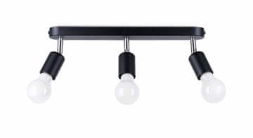 shumee Stropna svetilka Sollux FORNES črna cev SL.1122