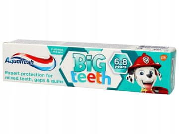 Aquafresh Zobna pasta AQUAFRESH Big Teeth za otroke 6-8 let Paw Patrol 50 ml