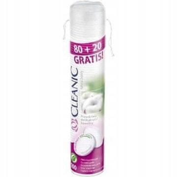 shumee CLEANIC Pure Effect okrogle kozmetične blazinice 80 kosov