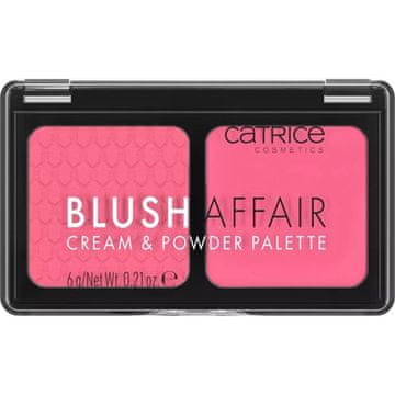 shumee CATRICE Blush Affair paleta rdečil v prahu in kremi 020 Pleasing Pink 6 g