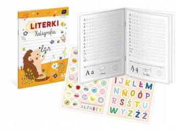 shumee Interdruk pobarvanka KALIGRAFIJA ČRKE + NALEPKE Učenje pisanja črk