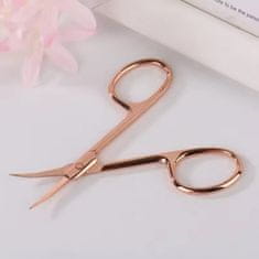 shumee ECARLA kozmetične škarje za obnohtno kožico 9 cm roza zlate AK12