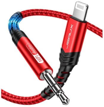 shumee JSAUX CL0064 3,5 mm avdio kabel za Lightning AUX za iPhone in iPad, 1,8 m