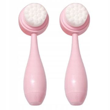 shumee ECARLA Dvostranska čistilna krtača za obraz 14,5 cm roza SCZ13R