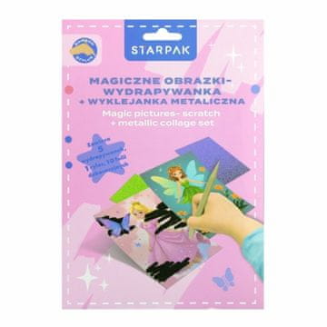 shumee STARPAK Ustvarjalni set za praskanje s kovinskim kolažem