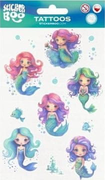shumee Starpak Nalepka za tetovažo morske deklice 10x18 cm