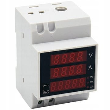 shumee DIGITALNI ŠTEVEC ZA TOK, NAPETOST, MOČ, ENERGIJO ZA DIN LETEV 0-100A