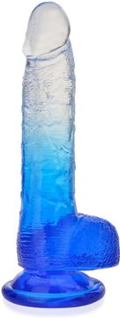 shumee UMETNI MOŠKI GEL DILDO ZA PENIS Z PRISESKOM, REALISTIČEN DOLG 22 cm - 78654457